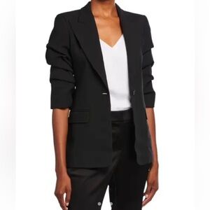 Michael Kors Collection Cate Crushed Black Blazer